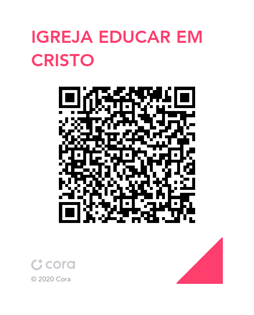 QR Code PIX para contribuir com a Igreja Educar em Cristo